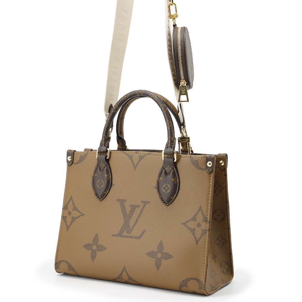 Louis Vuitton Reverse Giant Bag Onthego Monogram Red
